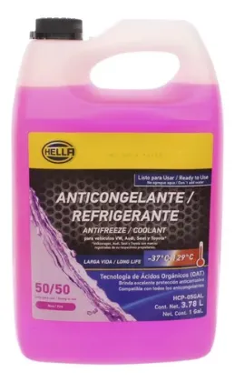 Imagen de Anticongelante Hella Rosa Diluido 50% 3.785 L